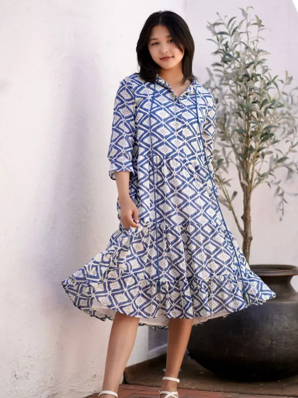 Azima Dress- Blue sold by Sunbeam