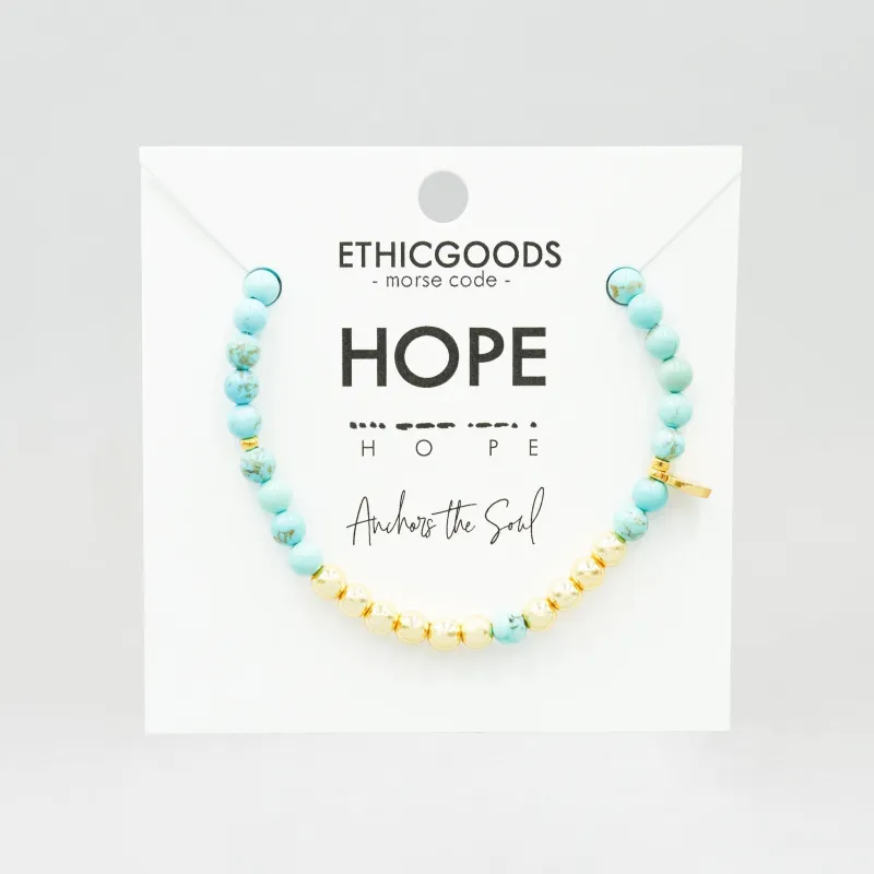 Gold Morse Code Bracelet | HOPE sold by Sunbeam