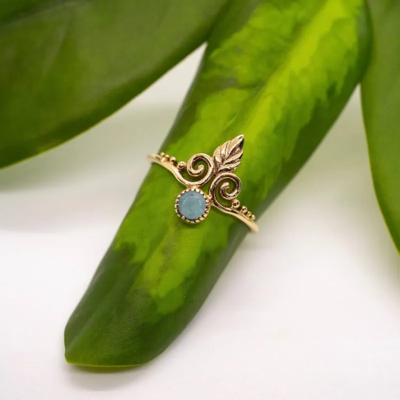 Amazonite Swirl Ring sold by Sunbeam