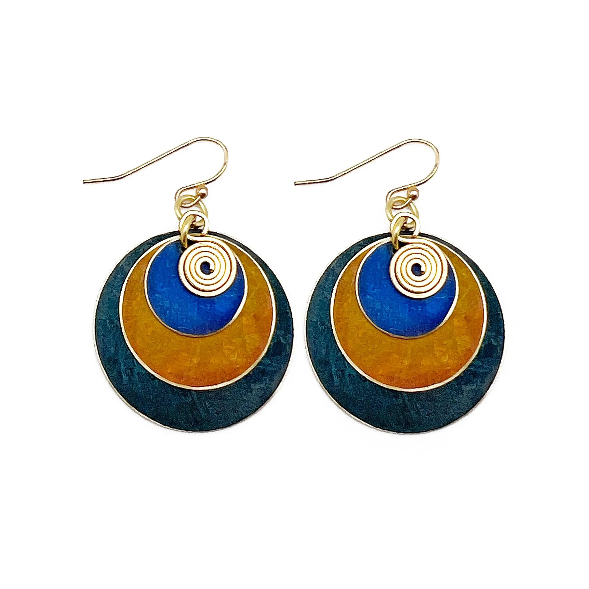 Brass Patina Earrings sold by Sunbeam product image thumbnail 5