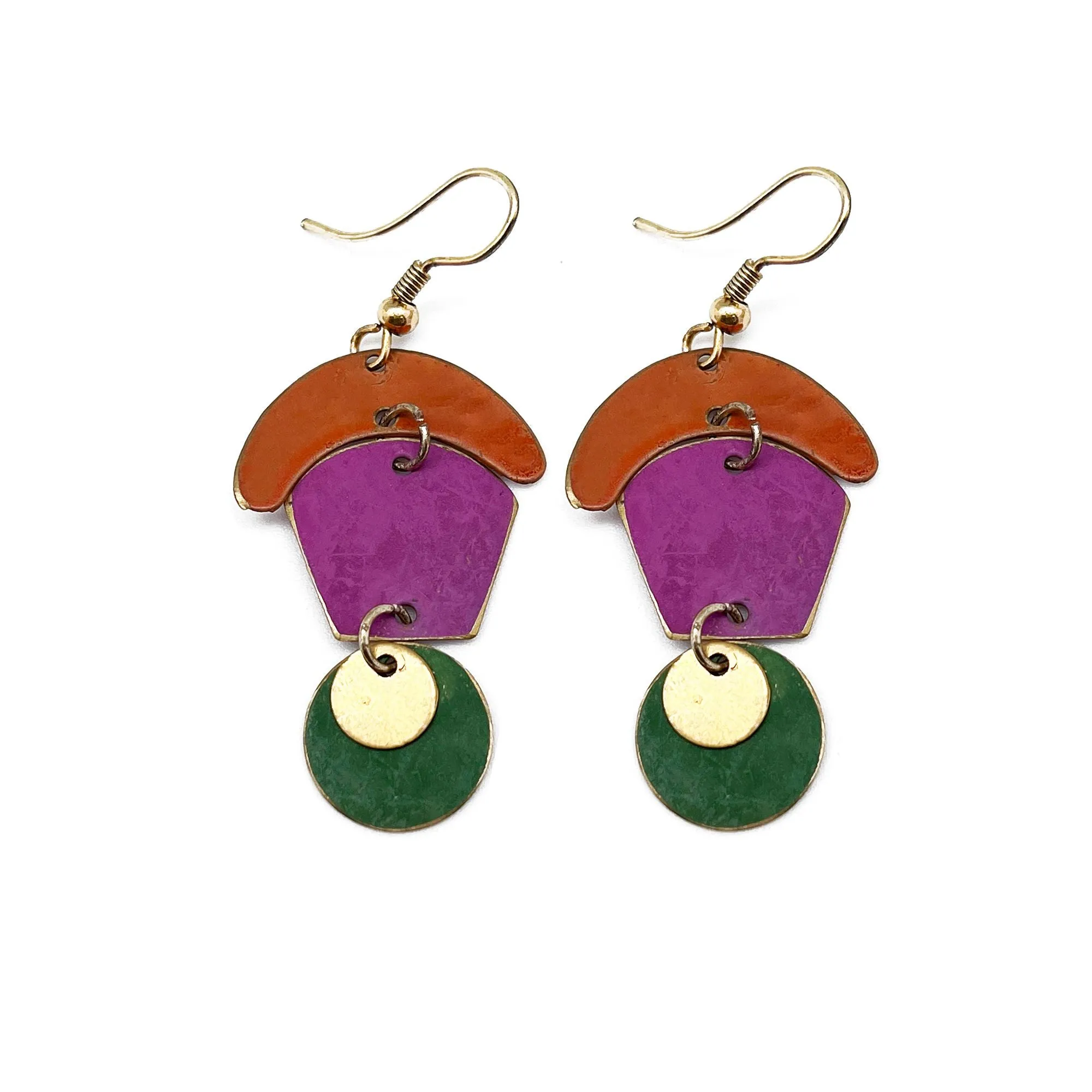 Brass Patina Earrings sold by Sunbeam product image thumbnail 4
