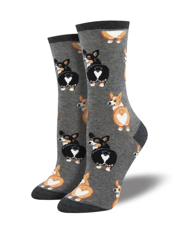 Women's Corgi Butt Socks sold by Sunbeam