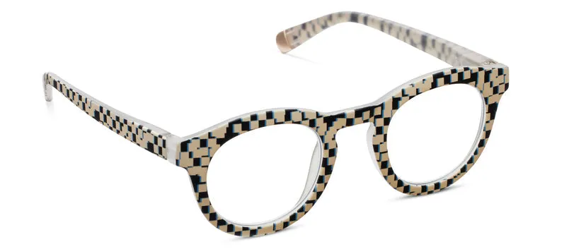 Frame of Mind - Black Pixel Check Peepers sold by Sunbeam