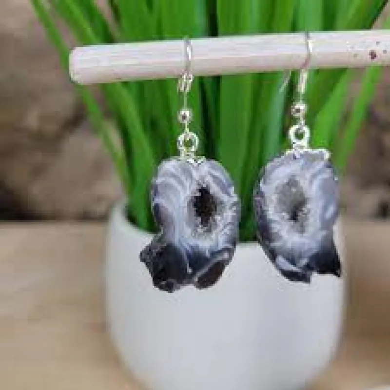 Geode Slice Earrings sold by Sunbeam