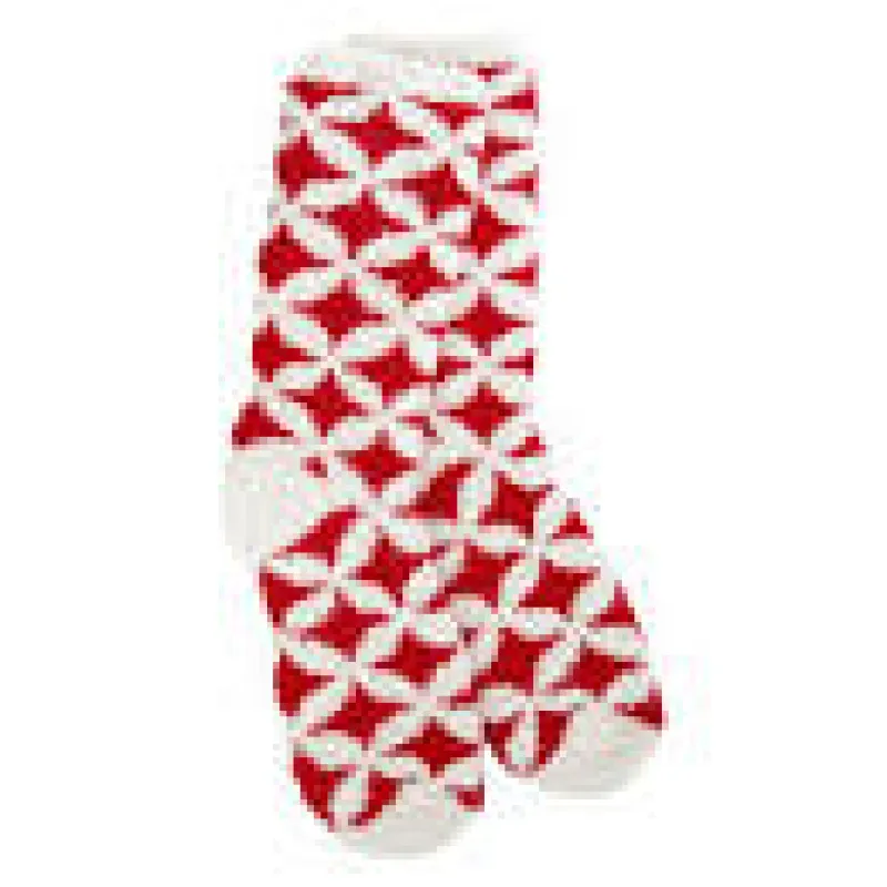Retro Diamond Holiday Christmas Cozy Socks sold by Sunbeam