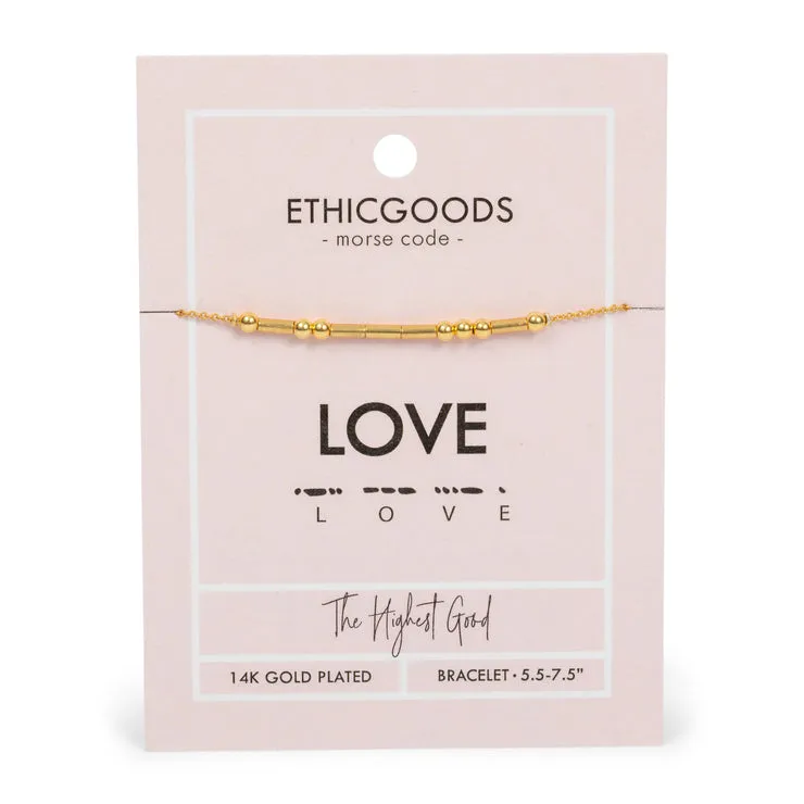 Morse Code Beaded Bracelet | CLASSIC GOLD sold by Sunbeam product image thumbnail 4