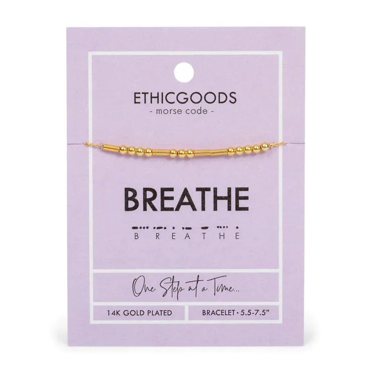 Morse Code Beaded Bracelet | CLASSIC GOLD sold by Sunbeam
