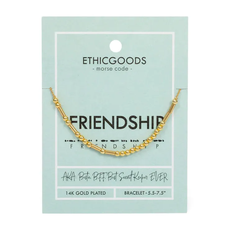 Morse Code Beaded Bracelet | CLASSIC GOLD sold by Sunbeam product image thumbnail 2