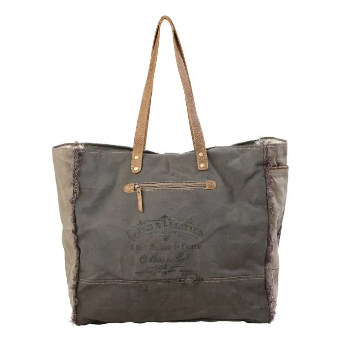 Green Floral Print Weekender Bag sold by Sunbeam product image thumbnail 3