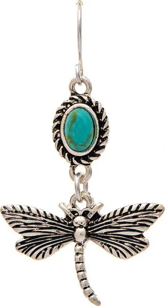 Silver Turquoise Accent Earring sold by Sunbeam product image thumbnail 2