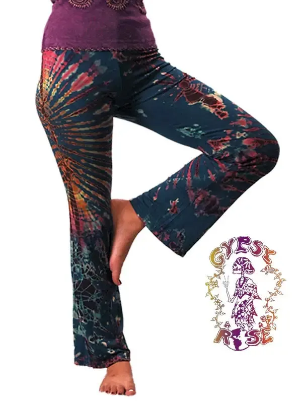 Tye Dye Spandex Blend Stretch Pants sold by Sunbeam