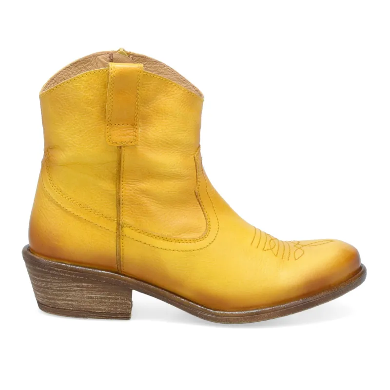 Carlitos Cowboy Ankle Boot - Ochre sold by Sunbeam