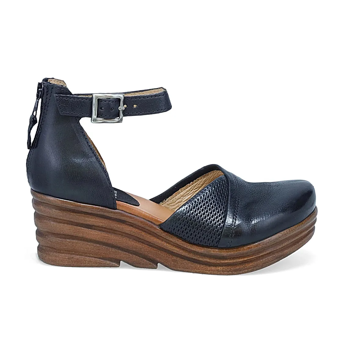 Acadia Closed-Toe Wedge Black sold by Sunbeam