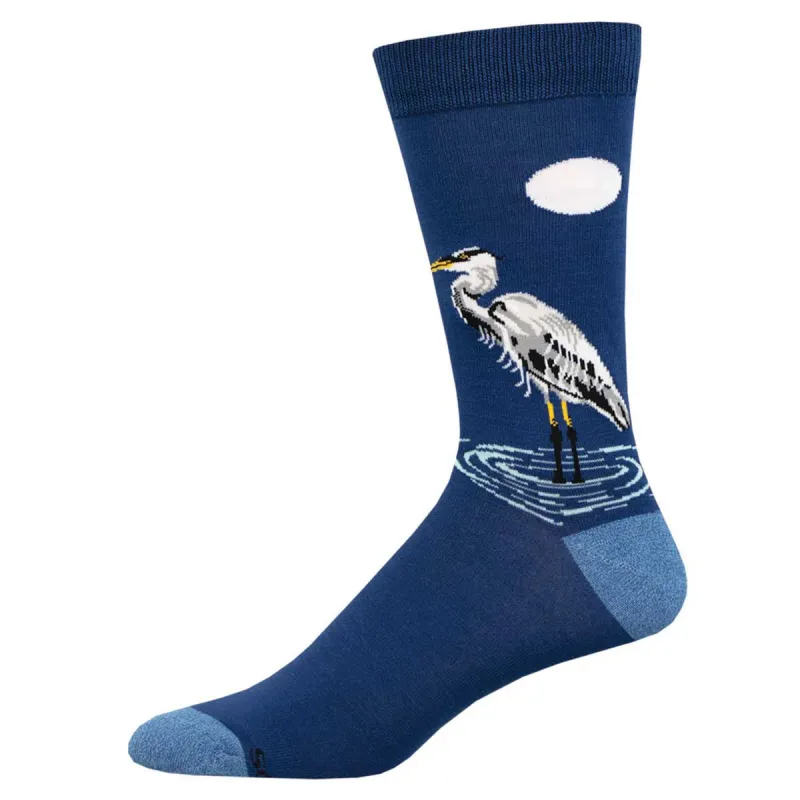 Eager Egret Men's Socks sold by Sunbeam