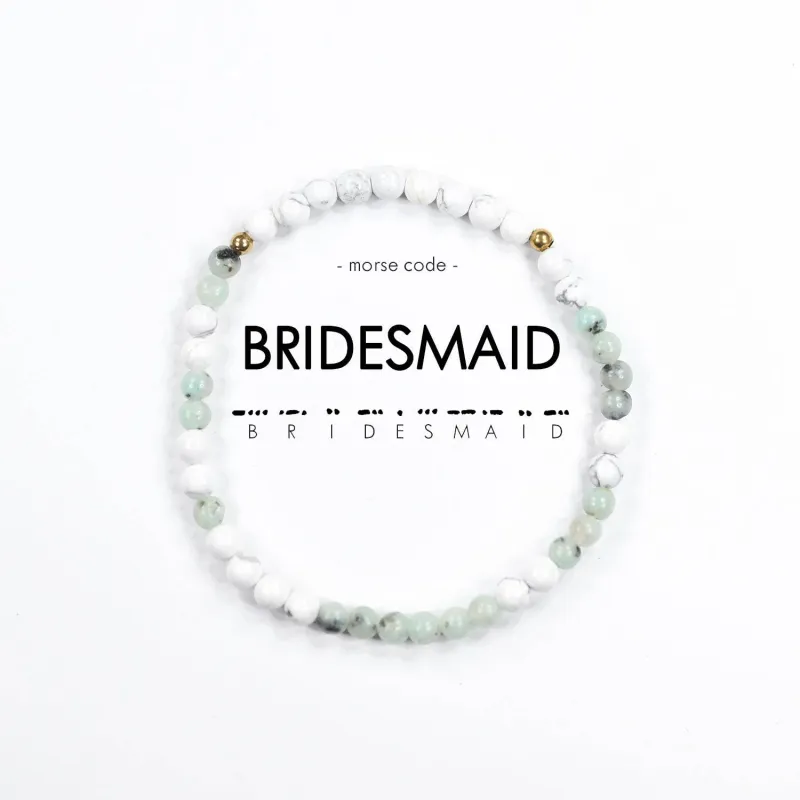 Morse Code Bracelet | BRIDESMAID sold by Sunbeam