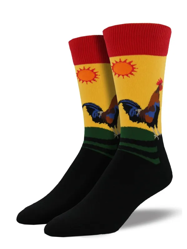 Early Riser - Morning Gold Men's Socks sold by Sunbeam