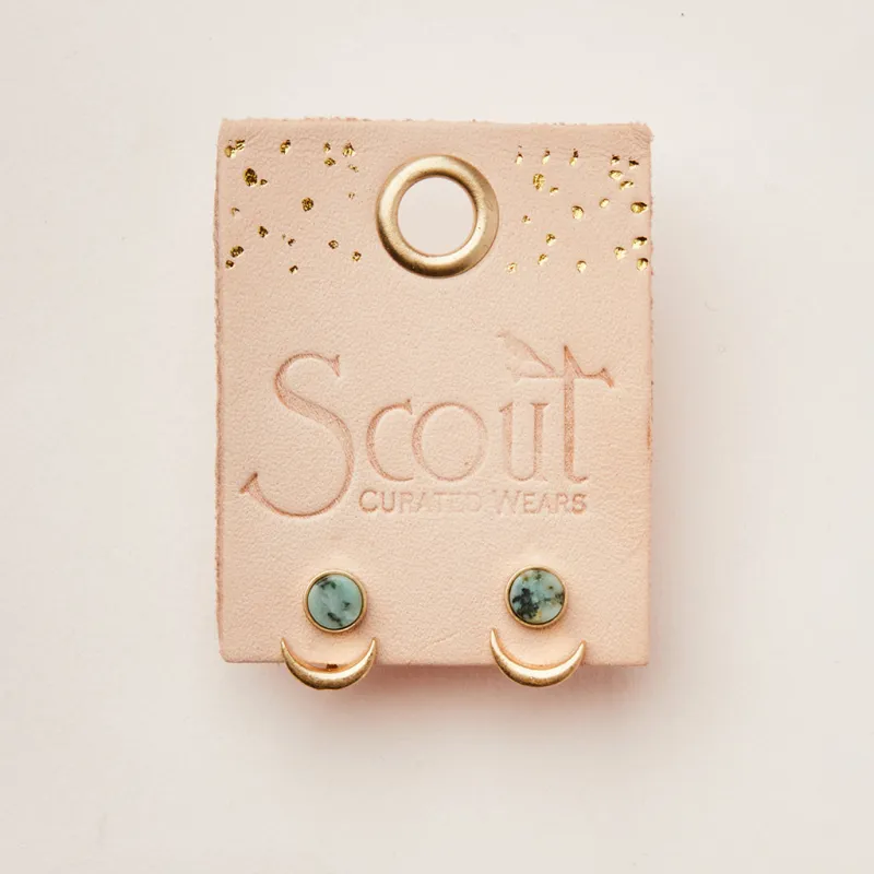 Stone Moon Phase Ear Jacket sold by Sunbeam