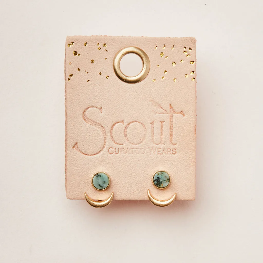 Stone Moon Phase Ear Jacket sold by Sunbeam