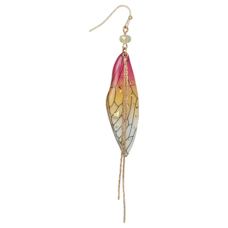 Chromatic Wings Multicolor Butterfly Wing Earrings sold by Sunbeam