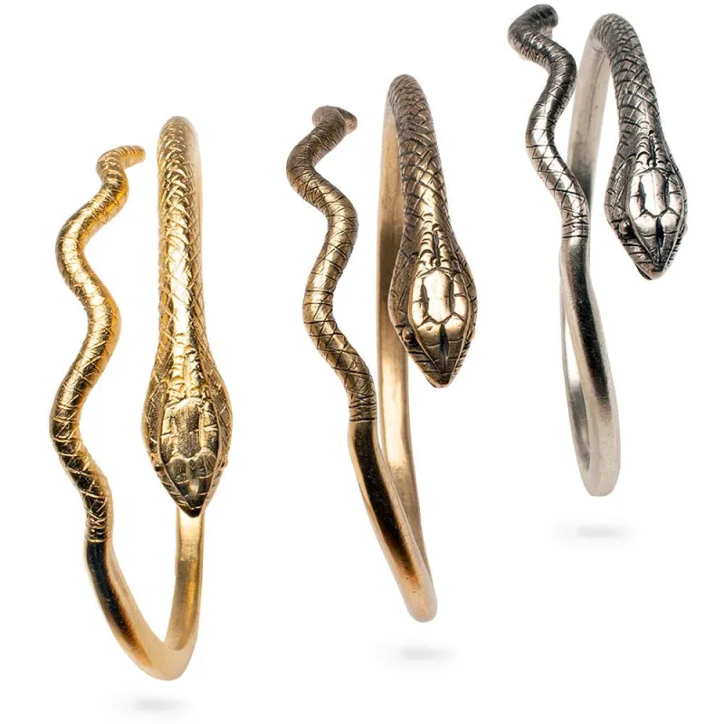 Egyptian Snake Cuff Bracelet - Adjustable made by Sunbeam