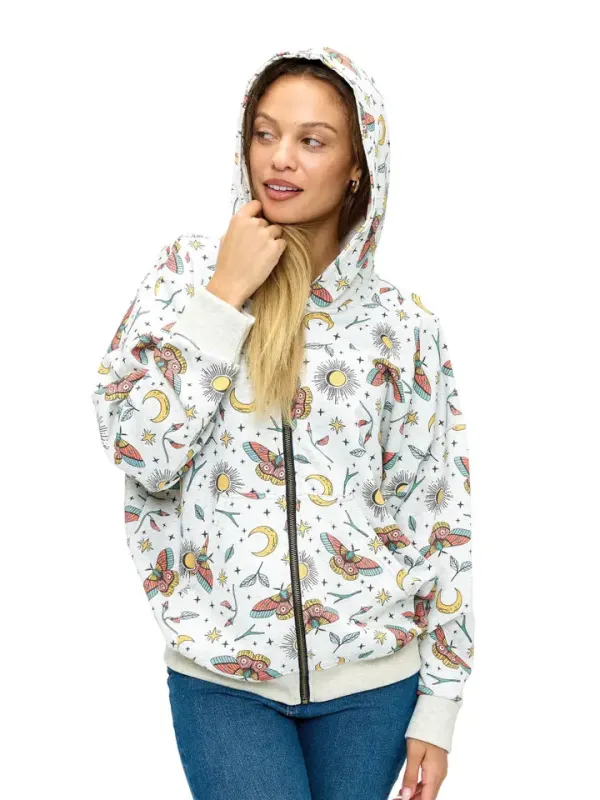 Zip-Up Hoodie Whimsical Celestial sold by Sunbeam
