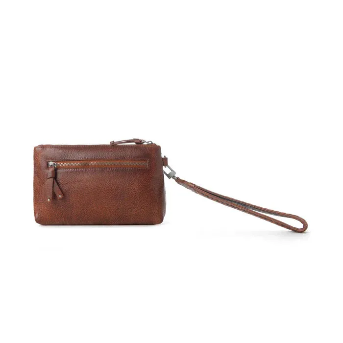 Zidana Ethel Mini Vegetable Tanned Leather Wristlet - Redwood sold by Sunbeam product image thumbnail 3