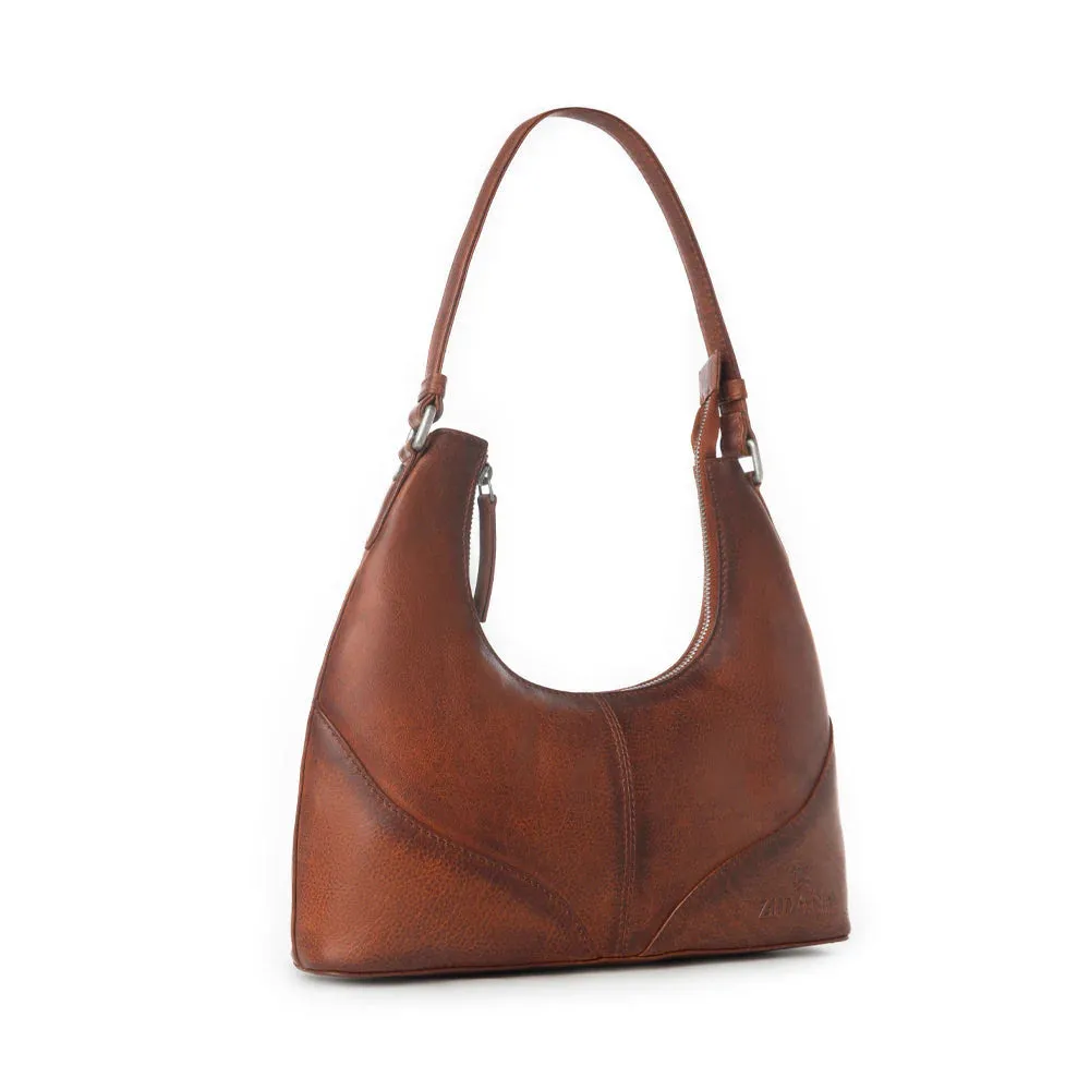Zidana Winchester Loop Vegetable Tanned Leather Shoulder Bag - Maple Glaze sold by Sunbeam product image thumbnail 2