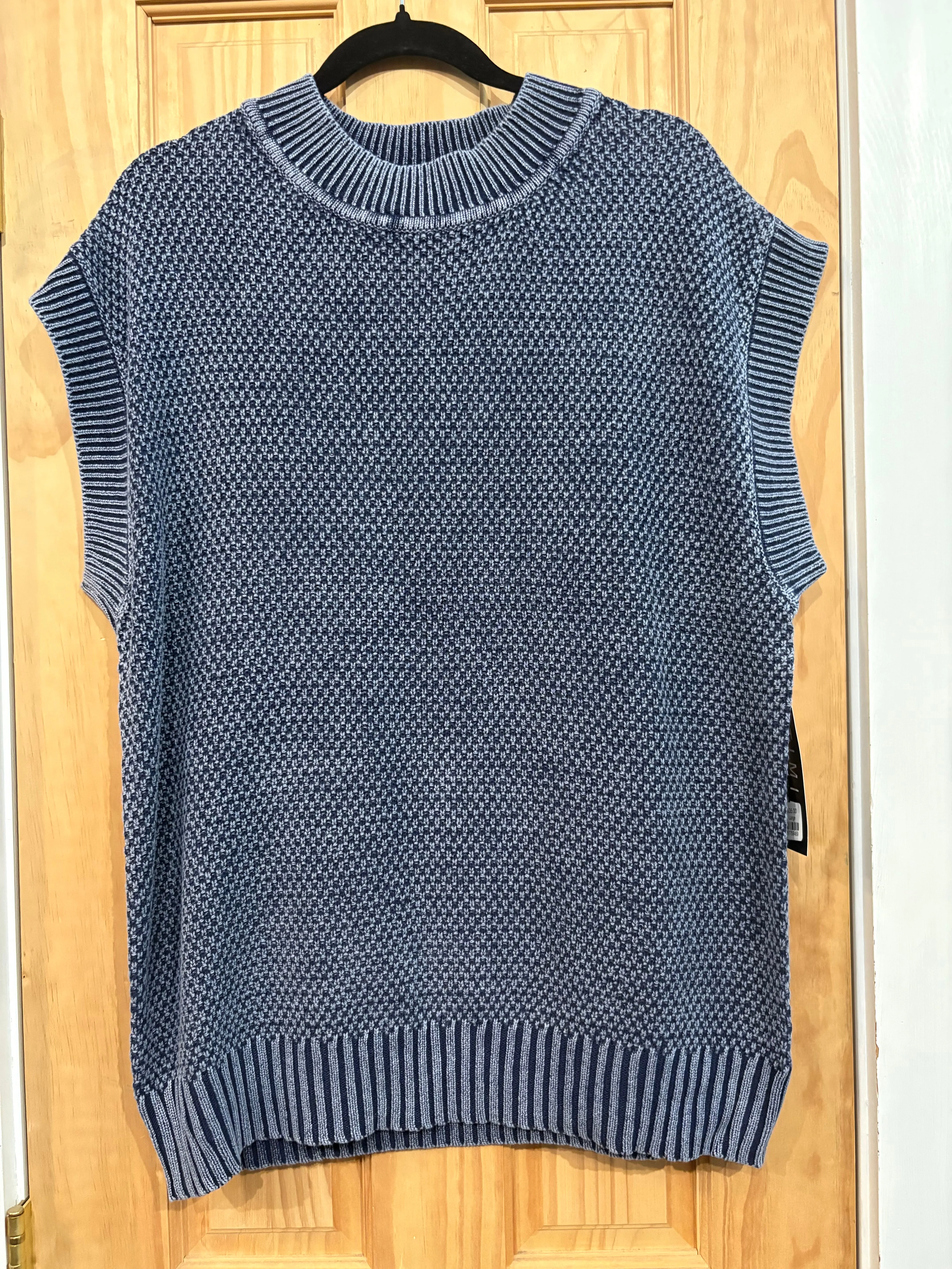 Cap Sleeve Round Neck Mineral Wash Sweater sold by Sunbeam product image thumbnail 2