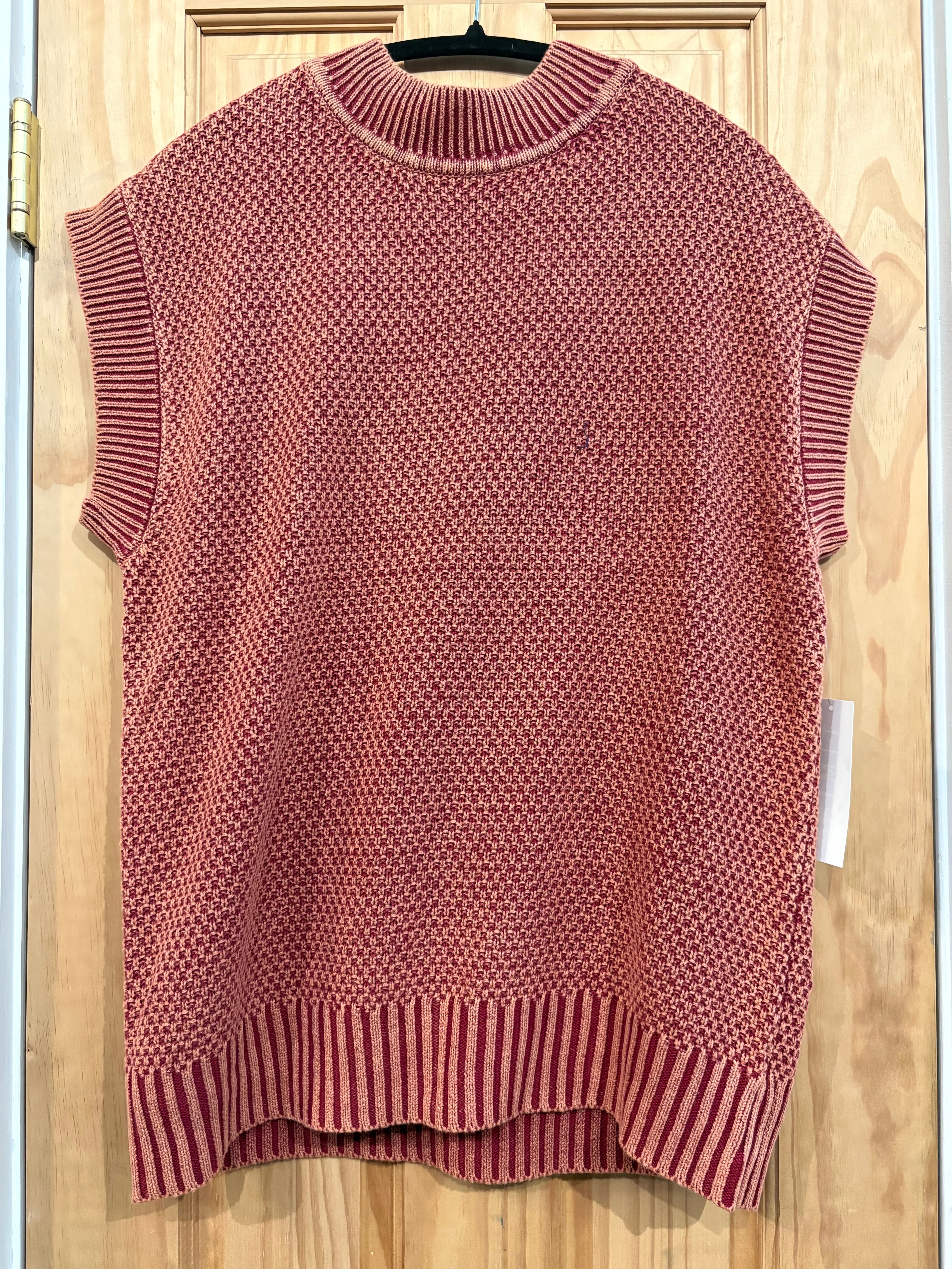 Cap Sleeve Round Neck Mineral Wash Sweater sold by Sunbeam product image thumbnail 3