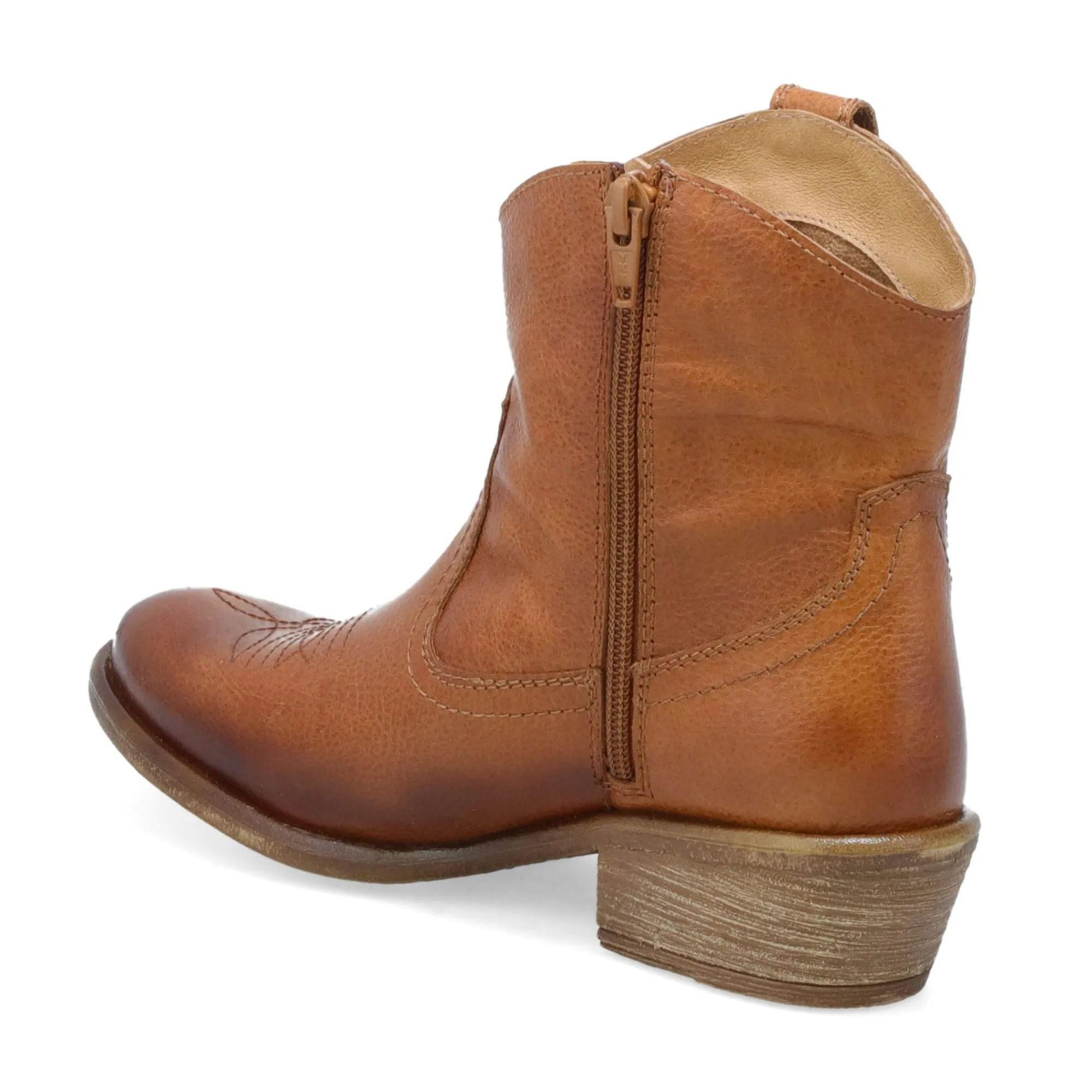 Carlitos Cowboy Ankle Boot - Brandy sold by Sunbeam product image thumbnail 5