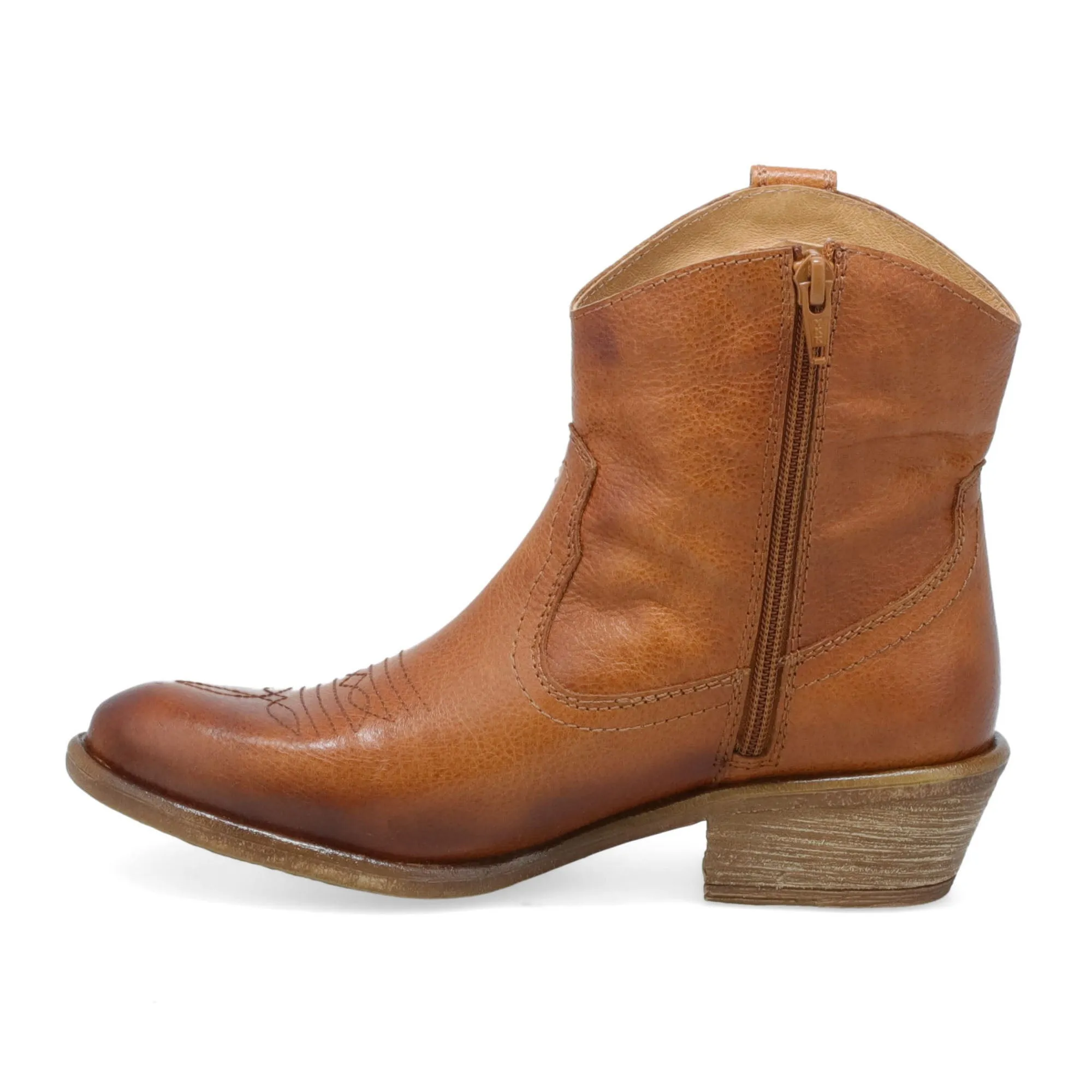 Carlitos Cowboy Ankle Boot - Brandy sold by Sunbeam product image thumbnail 4