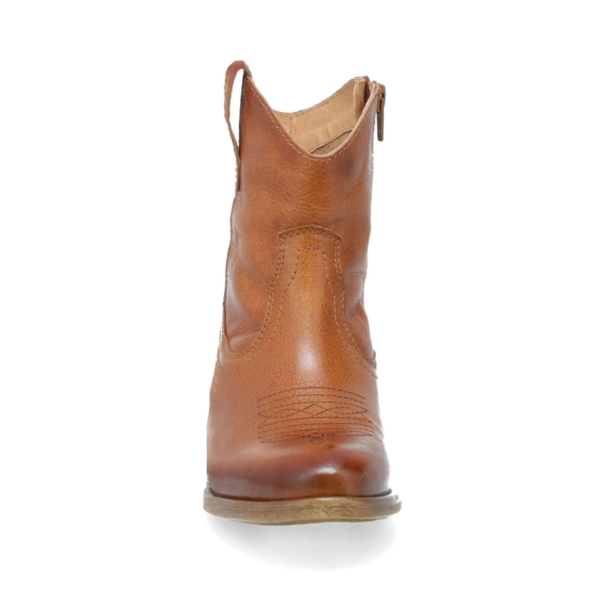 Carlitos Cowboy Ankle Boot - Brandy sold by Sunbeam product image thumbnail 3