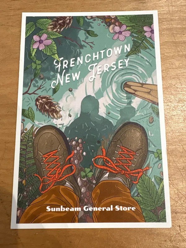 Frenchtown, New Jersey - Embrace the Elements - Hiking - Sunbeam General Store Post Cards made by Sunbeam