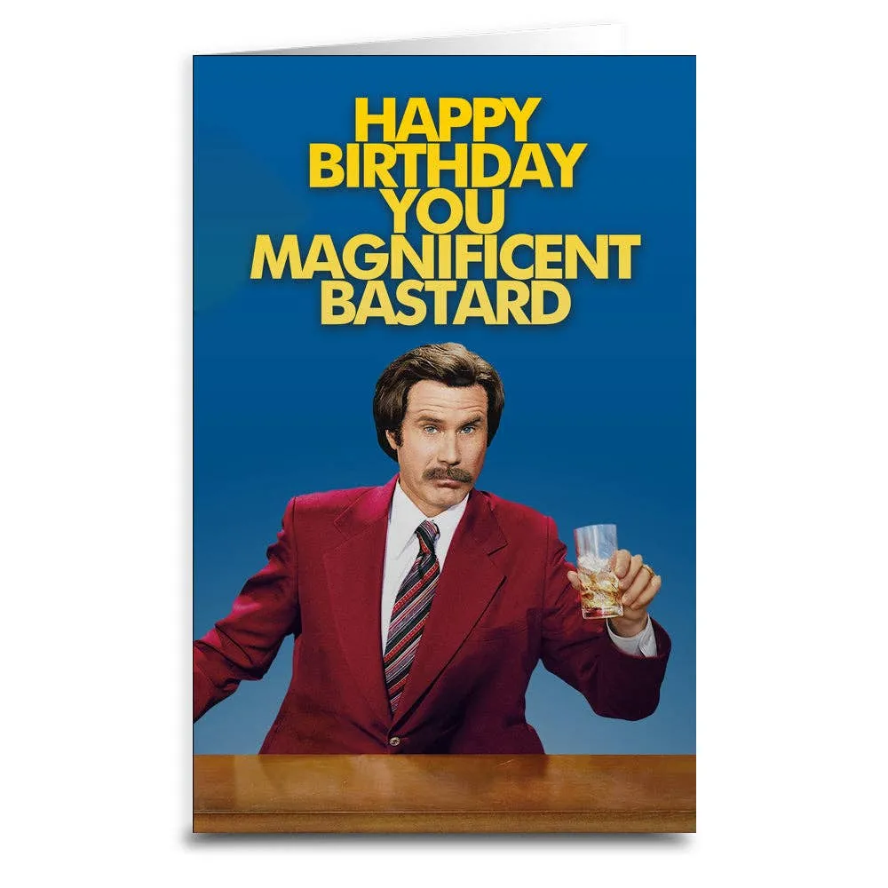 Happy Birthday You Magnificent Bastard Greeting Card sold by Sunbeam