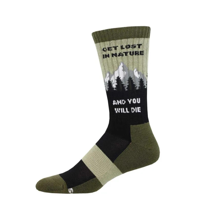 Men's Get Lost In Nature Sock sold by Sunbeam