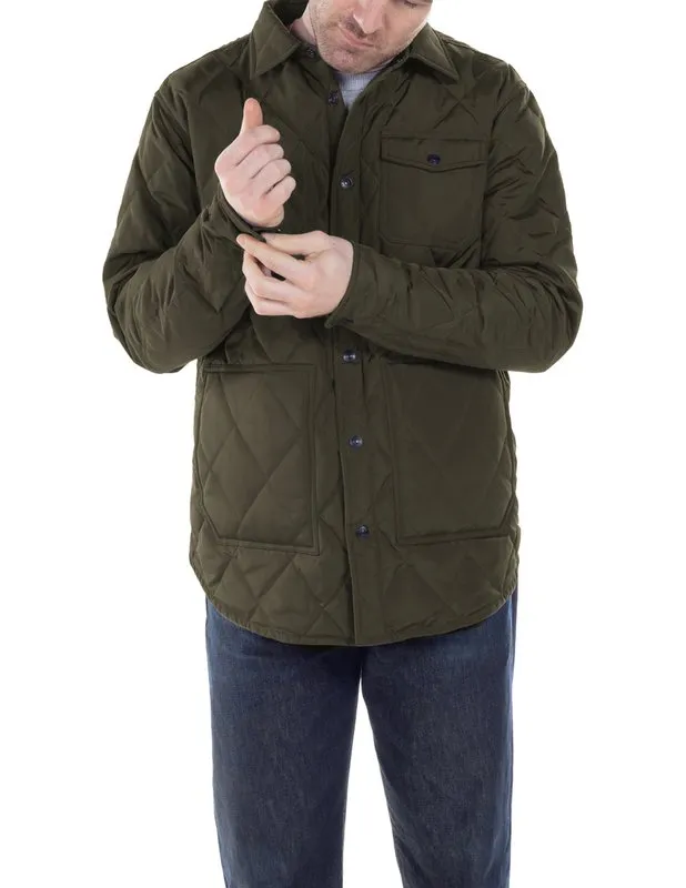 Down-filled Quilted Shirt Jacket - Olive sold by Sunbeam product image thumbnail 2