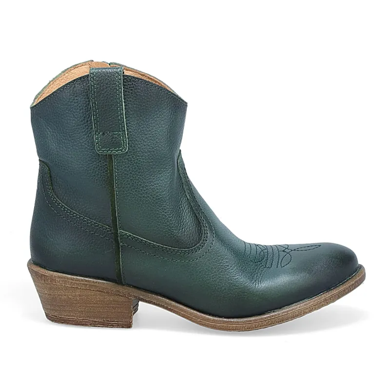 Carlitos Cowboy Ankle Boot - Forest sold by Sunbeam