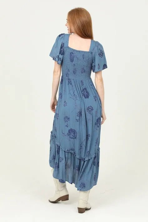 V Neck Twist Front Maxi Dress with Cut Out and Slit- Midnight sold by Sunbeam product image thumbnail 2