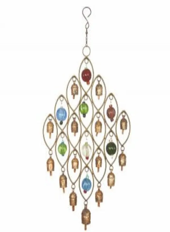 Rainbow Colored Beads- Frame/bells made by Sunbeam