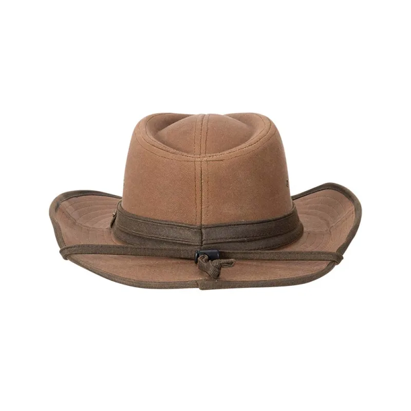 Cotton Outback Hat with Chin Strap made by Stetson