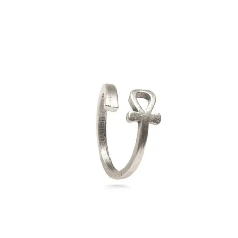 Ankh Ring - Silver Finish made by Sunbeam