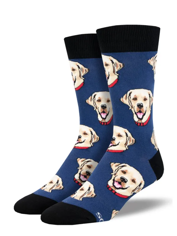 Men's Labrador Socks - Blue made by Sunbeam