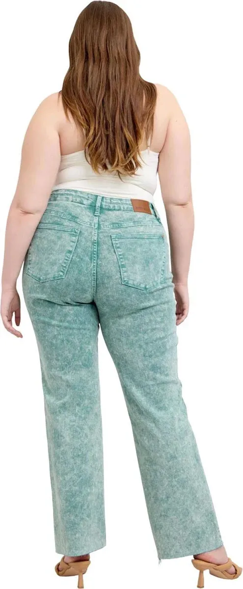 Judy Blue - High Waisted Garment Dyed Raw Hem Dad Jean sold by Sunbeam product image thumbnail 4