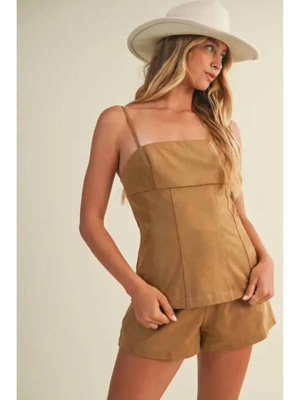 Straight Neck Cami Top made by Sunbeam