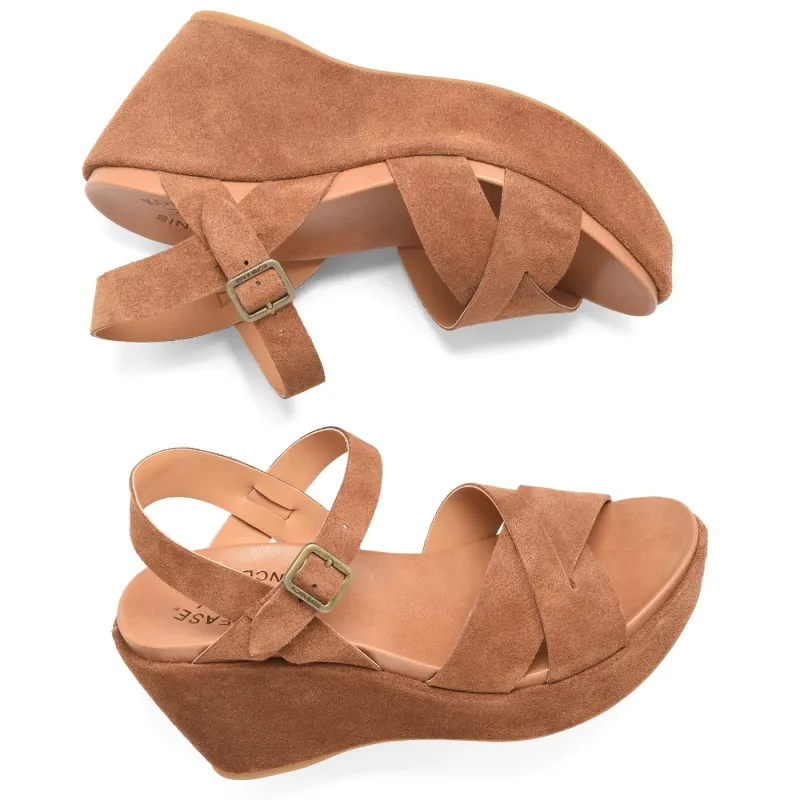 Ava 2.0 Sandal - Brown Suede made by Kork-Ease