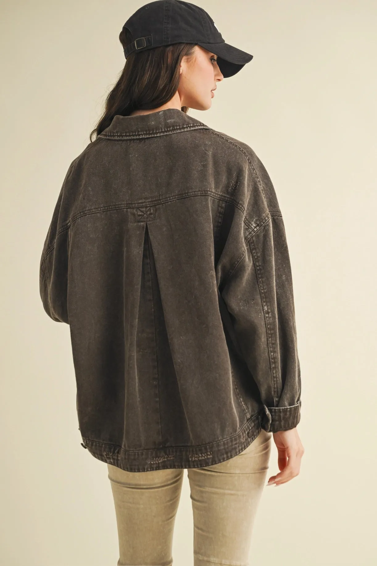 Vintage Wash Pleated Back Jacket sold by Sunbeam product image thumbnail 2