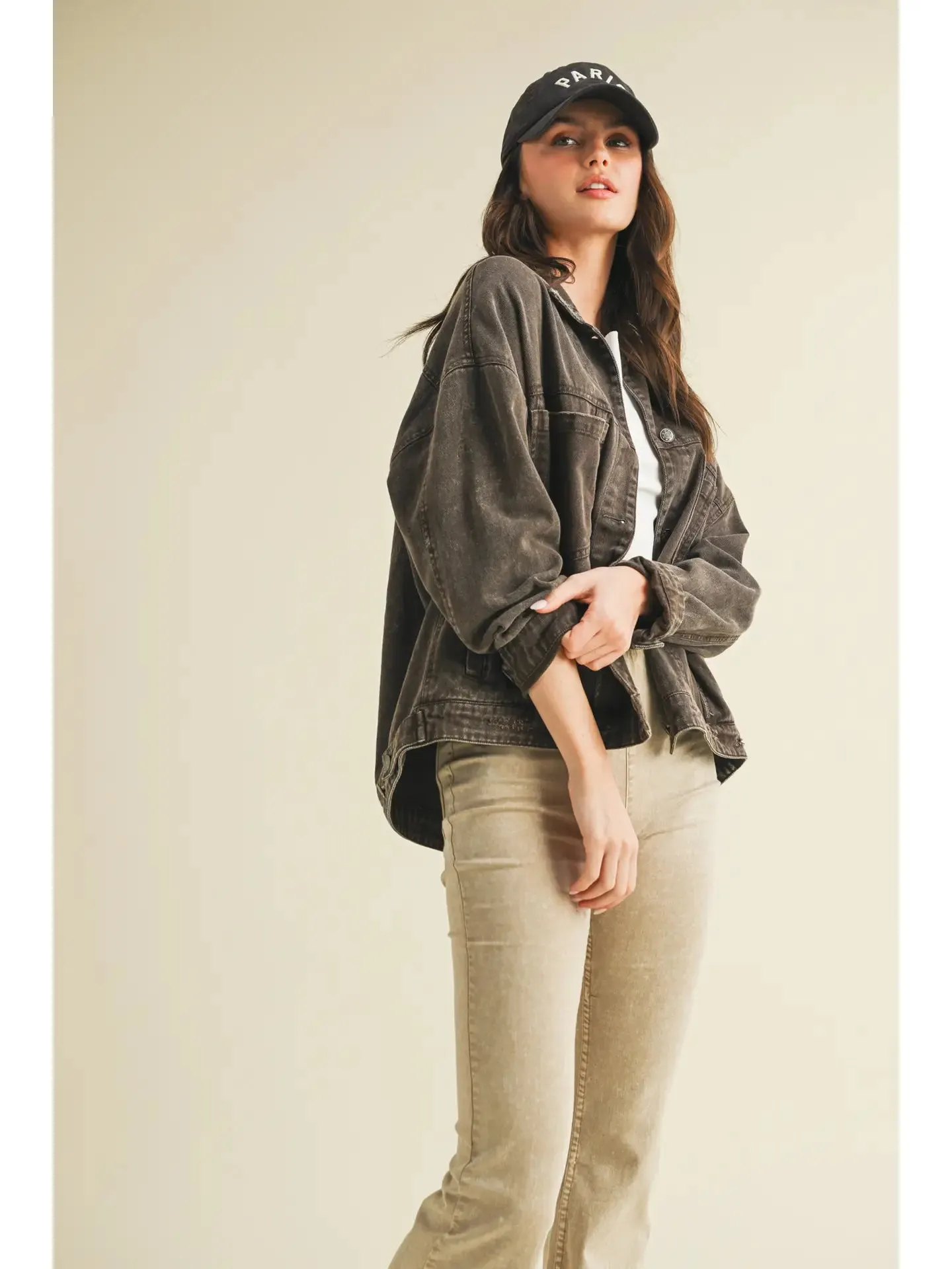 Vintage Wash Pleated Back Jacket sold by Sunbeam