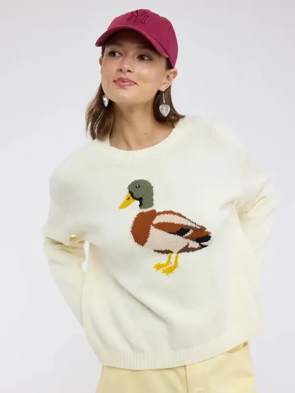 Mallard Duck Knit Sweater made by Wishlist