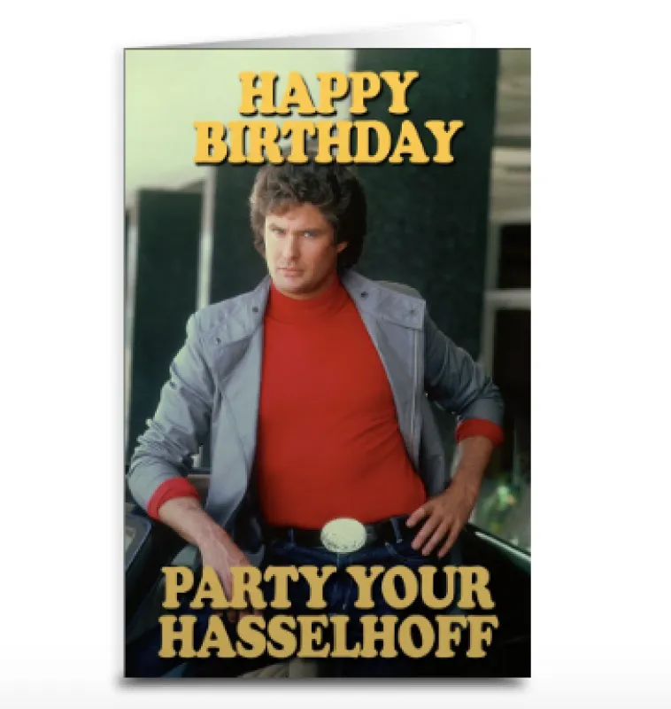 David Hasselhoff Birthday Card made by Sunbeam