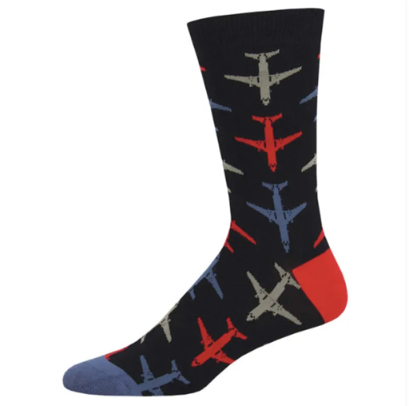 Men's Airplane Socks made by Socksmith